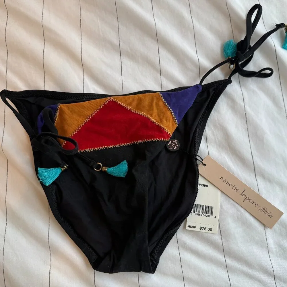 Nanette Lepore Large Serengeti Bikini top and. bottom